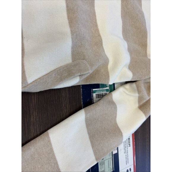 J. Crew Women's Beige And Ivory Collarless Open Cardigan With Pockets NWT MP - Picture 4 of 9